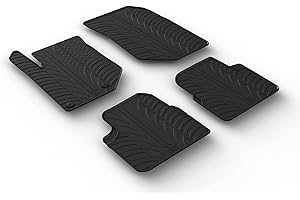 GLEDRING Tappetini in Gomma Compatibile con Peugeot 208 II 2019- / 2008 II 2020- & Opel Corsa F 2019- / Mokka 2020- escl. Electric (Profilo T 4-Parti + Clip di Montaggio)