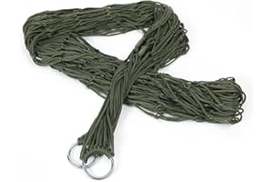 Alomejor Wisząca Siatka Hamak - Mocna Gruba Nylonowa Lina, Huśtawka Siedzenie, Podróżna Wisząca Huśtawka Krzesło