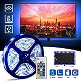 led zimmerbrunnen *Meiste Bildschirme Geeignet* Dieser 2 Meter lange mehrfabige LED Streifen ist auf der Rückseite von Fernseher installiert, geeignet für 40 bis 60 Zoll Bildschirme. Für verschiedene Größe wenden sich mehrere Arten Installationen. Siehe 6. Bild in unserem Angebot.