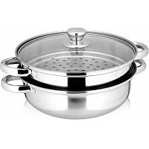 30cm Stainless Steel Steamer Pot – 2-Layer Double Boiler, 11 Inch Soup Pot With Glass Lid - View #11