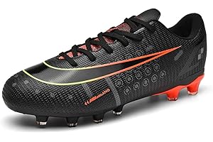 IFIKK Chaussures de Football Crampons Homme Professionnel Spike Chaussure de Foot Adulte Enfant Antidérapant Entraîneurs de Football Chaussures pour Adolescents Football Boots