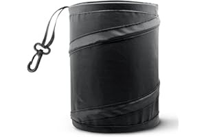 Mavoro Car Bin – Foldable, Pop up, Water Resistant Auto Trash Bag – Car Trash Can (Black, 1 Pack)
