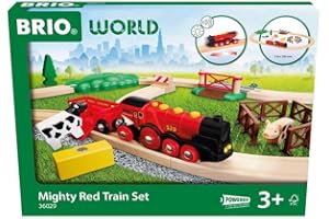 BRIO World – Set Di Treni Lola Rossa | Pista In Legno Per Bambini | Treno Brio Bambini 3 Anni O Più | Idee Regalo | Regalo 3 Anni