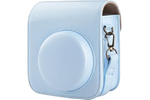 BriLumin Funda para Cámara Fujifilm Instax Mini 12, Funda de Cuero PU es Compatible con la Cámara Instantánea Instax Mini