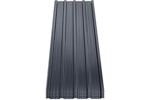 Mondeer 14 st taklakan, metallkorrugerat garage, carportskjul, trapetsformat spårat tak, vattentäta plattor, galvaniserat stål, för garage, växthus, kennels, 7 m², 110 x 46 cm