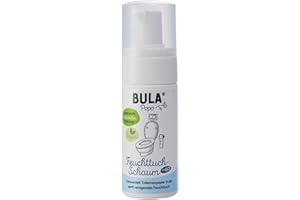‎BULA BULA® Popo Feuchttuch-Schaum TO-GO 50ml für dein Toilettenpapier | Popo Schaum als nachhaltige Alternative für (Baby u. Toiletten) Feuchttücher | Poposchaum mit Inhaltsstoffen aus natürlichem Ursprung