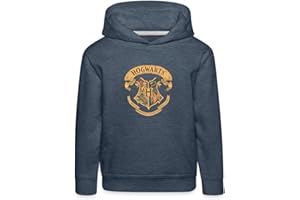 Spreadshirt Harry Potter Emblème Hogwarts Vintage Licence Officielle Pull À Capuche Premium Enfant