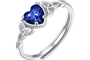 ChicSilver Anelli Donna Argento 925 Regolabili con Pietra Portafortuna 12 Mesi con Confezione Regalo