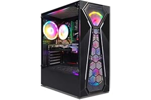 STGsivir Gaming Computer Desktop, Gaming PC Tower, Intel Core i5 9400F 2.9-4.1GHz, RX 580 16G, 16GB DDR4 RAM, 512GB SSD, 600M WiFi, BT 5.0, Black RGB Gaming Case, Windows 11