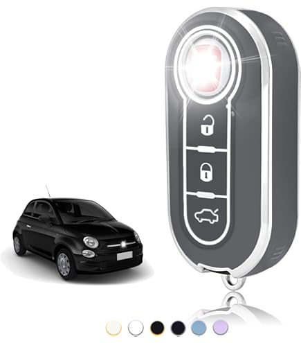 Ashata Boîtier De Clé De Voiture Boîtier De Porte‑clés Coque Couleur De