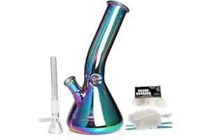 BONGBONGBONG Szklane bonga, głowica bonga wodnego, 14,4 mm, szlif 21 cm, 300 g, perkolator bongo, sitka fajka wodna, fajka wodna, fajka wodna, fajka wodna, fajka wodna, fajka wodna,