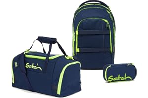 satch Pack Schulrucksack Set 3tlg. mit Sporttasche und Schlamperbox