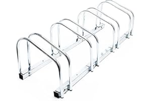 WILTEC ‌‌Toboli Stojak rowerowy na 4 rowery 95x33x27cm uchwyt jednopoziomowy z ocynkowanej stali