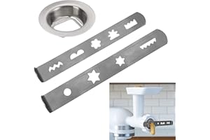 WUSANNA Spritzgebäckvorsatz Fleischwolf,3 Stück Spritzgebäckvorsatz Gebäckvorsatz,Spritzgebäckaufsatz für Fleischwolf,8 Formen Spritzgebäckaufsatz mit Verbindungsring für Fleischwolf Küchenmaschine