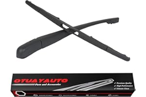 OTUAYAUTO Essuie-glace arrière compatible avec Peugeot 106 95-05, Peugeot 206 98-09, Peugeot 206+ 09-13, bras d'essuie-glace avec balais d'essuie-glace, longueur : 350 mm