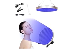 VIHBRAI Solarium per la casa, lampada abbronzante portatile da 50 W, con occhiali solarium, lampada abbronzante con 250 LED, 460 NM, supporto pieghevole regolabile, lampada solare per corpo e viso