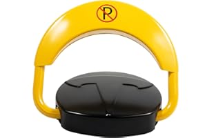 KUMUJ Elektryczna blokada parkingowa, 30 m, z pilotem zdalnego sterowania, automatyczna blokada parkowania, antykolizyjna, 180°, z 2 pilotami zdalnego sterowania, do zarządzania parkingiem w mieszkaniu