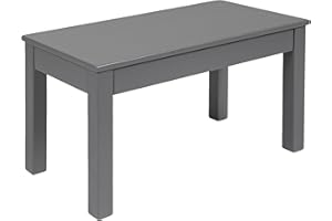 KROKWOOD Krok Wood Banco Tomas de madera maciza de haya, color gris (100 x 35 x 45 cm), TSG-100