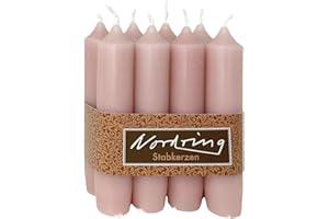 Nordring 8 Stück Stabkerzen malve 2,2 x 11 cm hoch