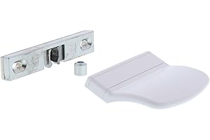 Siegenia Loqueteau pour porte de balcon A 1361 avec poignée de porte de balcon ToniTec en blanc