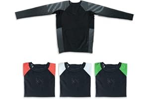 Sanabul Kids Essentials Long Sleeve Training Rash Guard for MMA BJJ Wrestling