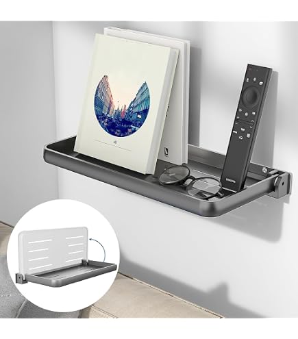 Mensola Pieghevole In Alluminio Per Camper – 30x12,7 Cm Con Viti – Organizer Da Parete Per Bagno E Cucina - 3