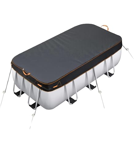 Bâche D'hiver Intex Pour Piscine Rectangulaire 4,50 X 2,50 M - Épaisseur 50/100, Bleu Nuit - Protection Hivernage