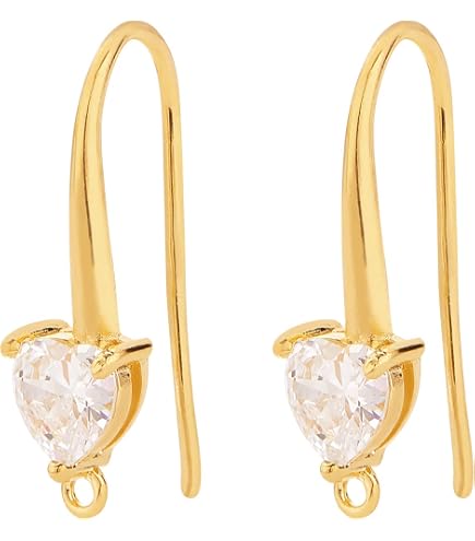 Beebeecraft 1 scatola da 20 orecchini ad anello in ottone