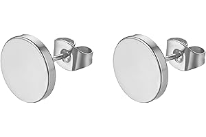 Flongo Ohrringe Edelstahl Unisex Ohrringe für Herren und Damen fake plug Ohrstecker in Mode 3-14mm Größe Ohrschmuck schwarz silber golden fake tunnel Ohrstecker hübsche minimalistische Ohrringe