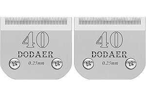 AUDOC 40# Lame staccabili per cani da compagnia compatibili con la serie Heiniger/Andis/Oster A5/Wahl KM10,2 contaggi