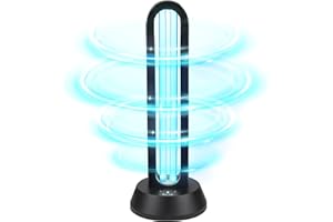 ZKX UVC Keimtötende Lampe 38W Fernbedienung Timer Tischlampe UV-Sterilisator Desinfektion Sterilisator Antibakterielle Rate 99% Töten Entferner Schimmel Grippe Bakterielle Staub Milben Keime