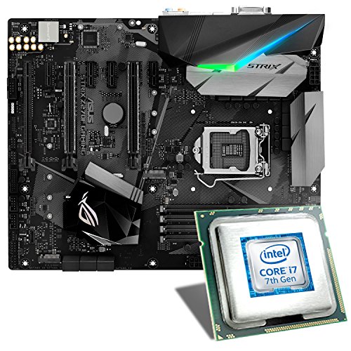 Intel Core i7-7700K / ASUS STRIX Z270F GAMING Mainboard Bundle | CSL PC Aufrüstkit | Intel Core i7-7700K 4x 4200 MHz, Intel HD Graphics 630, GigLAN, 7.1 Sound, USB 3.1 Gen 2 | Aufrüstset | PC Tuning Kit