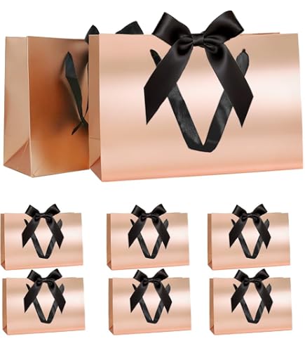 PandaHall 10er-Set Braune Geschenktüten – 20x15x6 Cm, Mit Stoffgriff Für Hochzeit, Party & Einzelhandel