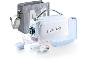 ALL HOME BASICS Inklusive 2 Batterien Insulin Kühlbox Elektrisch - Medikamenten kühlbox - insulin kühltasche reise 2-8 Intelligente Temperaturkontrolle Digitaler Bildschirm