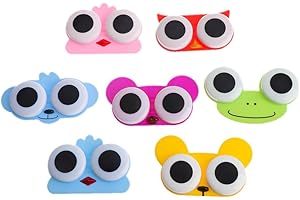 VVXXMO 1Pcs Contact Lenses Box Case,Sweet Cartoon 3D Big Eyes Owl Frog Animal Shape, Contact Lens Case