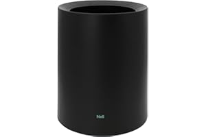 ALLBLUE PRODUCTS Pattumiera da 12 l, colore nero opaco, versatile, per bagno, cucina, ufficio, ufficio, colore nero