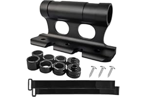 Kweiugfi Support de Fourche de vélo Polyvalent de Fixation, Support Velo Voiture en Alliage d'aluminium, Pince de Fixation pour Fourche Avant de Vélo à Libération Rapide de Vélo, mit Adaptateurs