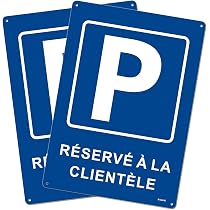 Panneau « Parking Réservé Aux Riverains » – Signalétique Réglementaire Pour Stationnement Privatif – Facile à Installer