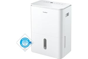 COMFEE' COMFEE Osuszacz powietrza Easy Dry 16 l/dzień, 4 tryby, nawilżacz powietrza podłączony, zbiornik na wodę 3 l, suszarka bębnowa, funkcja Swing, do pomieszczeń o powierzchni 32 ㎡/80 m³