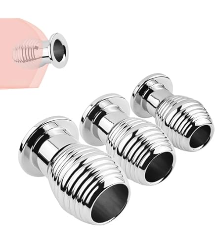Weimob Offener Analplug Analtunnel Metall Butt Plug mit Höhle Pig-Hole  Fuckplug Anal/Vagina Expansion Hohlstecker SM Spielzeug