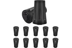 Lot de 12 tampons en caoutchouc / 6 paires de bâtons de marche en caoutchouc pour tous les types de marche nordique