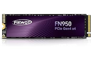 ‎FIKWOT Fikwot FN950 4TB M.2 PCIe Gen4 Internes Solid State Drive mit Graphene Kühlaufkleber - Bis zu 5000 MB/s, Dynamischer SLC Cache, Kompatibel mit Laptops und PC Desktops