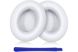 TesRank Cuscinetti auricolari di ricambio per Beats Studio Wired B0500 / Wireless B0501 / Studio 2 / Studio 3, Bianca