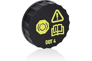 HAWPASY Car Brake Fluid Reservoir Cap, Black Car Brake Fluid Bottle Cap, Brake Fluid Cap Replacement for Vehicles, fluid container Brake Master Cylinder Cap, for Vehicle Braking System Maintenance