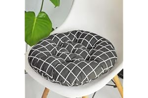 HOOWARM Quadrato/rotondo Cuscini Per Sedie 40x40cm/50x50cm/110x110cm Lounge Da Esterno Sedia Cuscino Spesso Morbido Poltrona Cuscino Per Sedia Altalena Per Cucina Pad Tatami Giardino, Ufficio(A51,40x40cm/15.7