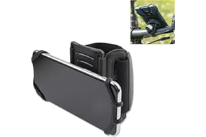 4smarts Sportarmband-Set Athlete Pro für den Unterarm mit Fahrradhalter - geeignet für Smartphones mit Einer Größe von 10 cm (4 Zoll) bis 17, 8 cm (7 Zoll), Schwarz