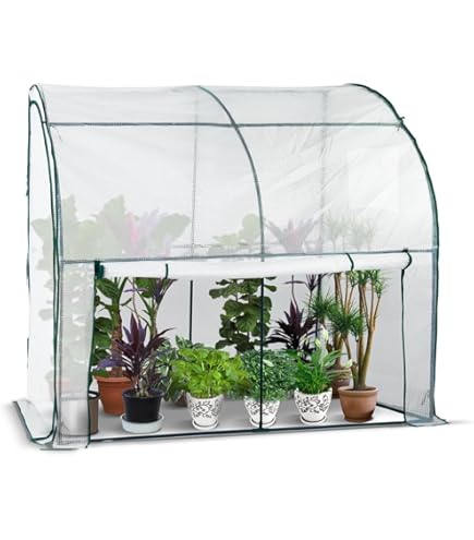 Telone Impermeabile In Poliestere Trasparente, Resistente, 6 &times; 10 M, Spesso 5 Mm, Con Occhielli, Ideale Per Coperture Di Serre E Pacciame Di Plastica