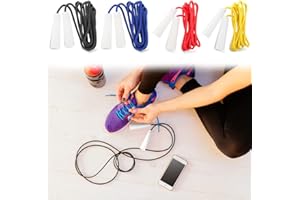 ANTEVIA MATÉRIAUX Antevia - Set di 4 corde per saltare i bambini, oltre 10 modelli, materiale: poliestere, saltato sport all'aria aperta, ragazza ragazzo | colori: blu giallo nero rosso (Derix)