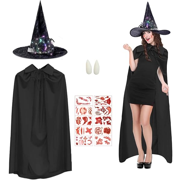 Costume Fantôme Halloween Femme - Cape, Serre-tête, Lunettes, Tissu Doux, Coupe Ample, Pour Fête Déguisée