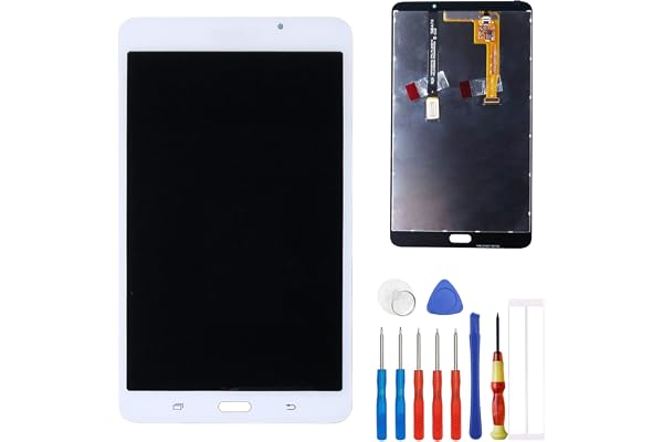 E-YIIVIIL Nouvel Écran LCD Compatible avec Samsung Galaxy Tab A 7.0 2016 WiFi SM-T280 Écran Tactile Écran Digitizer Assembly Blanc Verre + Outils